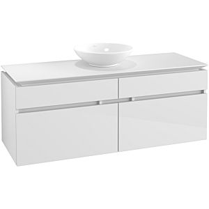 Villeroy & Boch Legato Waschtischunterschrank B61200DH 140x55x50cm, Glossy White