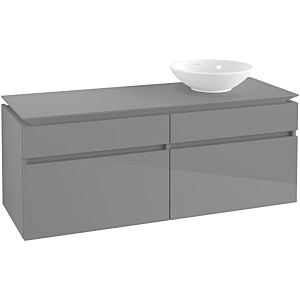 Villeroy & Boch Legato Waschtischunterschrank B61600FP 140x55x50cm, Glossy Grey