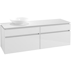 Villeroy & Boch Legato Waschtischunterschrank B67300DH 160x55x50cm, Glossy White
