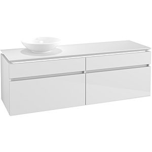 Villeroy & Boch Legato Waschtischunterschrank B673L0DH 160x55x50cm, mit LED-Beleuchtung, Glossy White