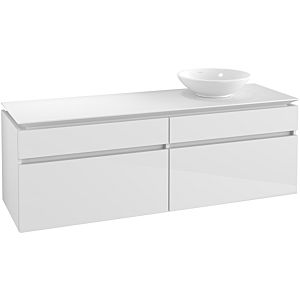 Villeroy & Boch Legato Waschtischunterschrank B67500DH 160x55x50cm, Glossy White