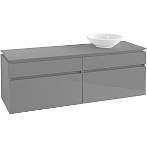 Villeroy & Boch Legato Waschtischunterschrank B67500FP 160x55x50cm, Glossy Grey
