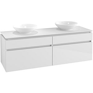 Villeroy & Boch Legato Waschtischunterschrank B67700DH 160x55x50cm, Glossy White