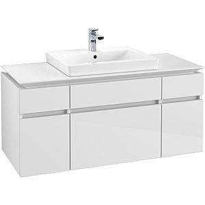 Villeroy & Boch Legato Waschtischunterschrank B68300DH 120x55x50cm, Glossy White
