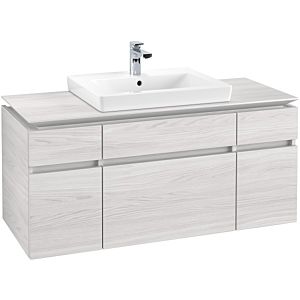 Villeroy & Boch Legato vanity unit B68300E8 120x55x50cm, White Wood