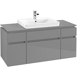 Villeroy & Boch Legato Waschtischunterschrank B68300FP 120x55x50cm, Glossy Grey