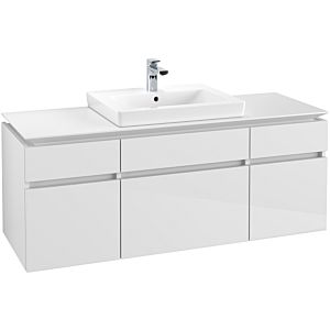 Villeroy & Boch Legato Waschtischunterschrank B68500DH 140x55x50cm, Glossy White