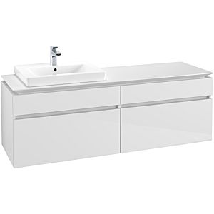 Villeroy & Boch Legato Waschtischunterschrank B68900DH 160x55x50cm, Glossy White