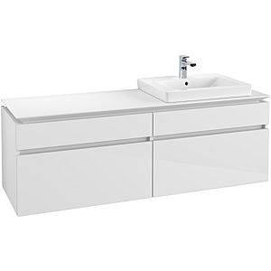 Villeroy & Boch Legato Waschtischunterschrank B69100DH 160x55x50cm, Glossy White