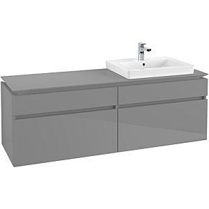 Villeroy & Boch Legato Waschtischunterschrank B69100FP 160x55x50cm, Glossy Grey