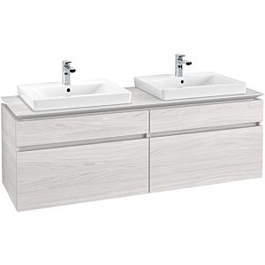 Villeroy & Boch Legato Waschtischunterschrank B69300E8 160x55x50cm, White Wood