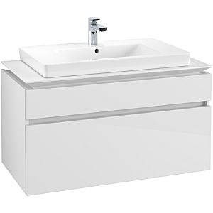 Villeroy & Boch Legato Waschtischunterschrank B69500DH 100x55x50cm, Glossy White
