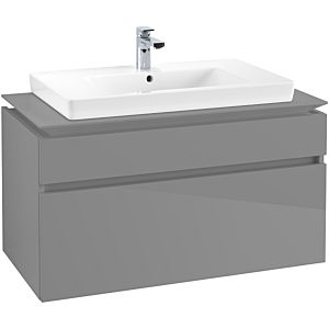 Villeroy & Boch Legato Waschtischunterschrank B69500FP 100x55x50cm, Glossy Grey
