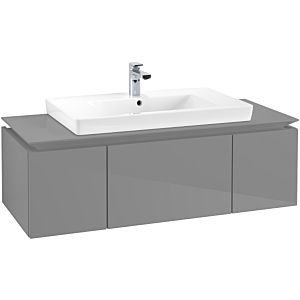 Villeroy & Boch Legato Waschtischunterschrank B69600FP 120x38x50cm, Glossy Grey