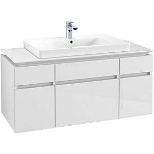Villeroy & Boch Legato Waschtischunterschrank B69700DH 120x55x50cm, Glossy White