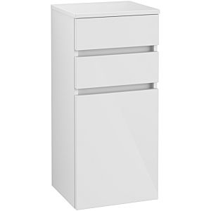 Villeroy & Boch Legato side cabinet B72801DH 40x87x35cm, hinged on the right, Glossy White