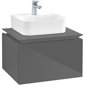 Villeroy & Boch Legato Waschtischunterschrank B73100FP 60x38x50cm, Glossy Grey