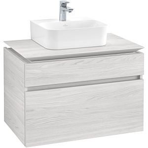 Villeroy & Boch Legato Waschtischunterschrank B73400E8 80x55x50cm, White Wood