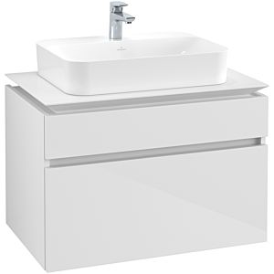 Villeroy & Boch Legato Waschtischunterschrank B75400DH 80x55x50cm, Glossy White
