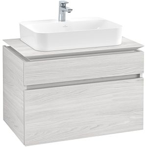 Villeroy & Boch Legato Waschtischunterschrank B75400E8 80x55x50cm, White Wood