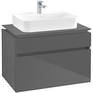Villeroy & Boch Legato Waschtischunterschrank B75400FP 80x55x50cm, Glossy Grey