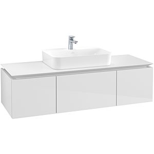 Villeroy & Boch Legato Waschtischunterschrank B75900DH 140x38x50cm, Glossy White