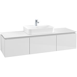 Villeroy & Boch Legato Waschtischunterschrank B76100DH 160x38x50cm, Glossy White