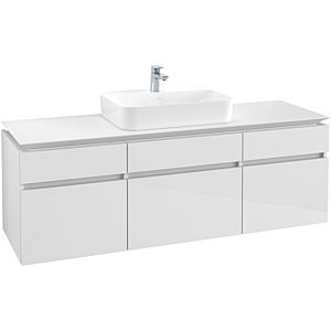 Villeroy & Boch Legato Waschtischunterschrank B76200DH 160x55x50cm, Glossy White