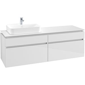 Villeroy & Boch Legato Waschtischunterschrank B76400DH 160x55x50cm, Glossy White
