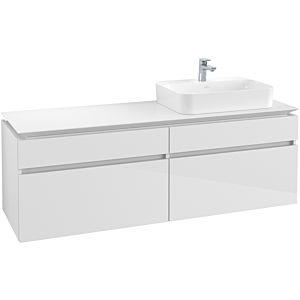 Villeroy & Boch Legato Waschtischunterschrank B76600DH 160x55x50cm, Glossy White