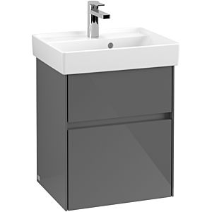 Villeroy & Boch Collaro Waschtischunterschrank C00600FP 46x54,6x37,4cm, Glossy Grey