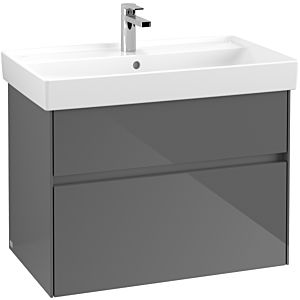 Villeroy & Boch Collaro Waschtischunterschrank C01000FP 75,4x54,6x44,4cm, Glossy Grey