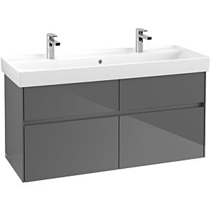 Villeroy & Boch Collaro Waschtischunterschrank C01200FP 115,4x54,6x44,4cm, Glossy Grey
