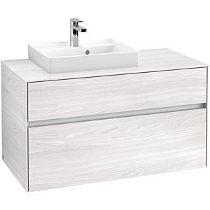 Villeroy & Boch Collaro Villeroy & Boch C01400E8 100x54.8x50cm, lavabo à gauche, White Wood