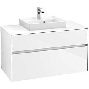 Villeroy & Boch Collaro Villeroy & Boch Collaro C01600DH 100x54.8x50cm, washbasin in the middle, Glossy White