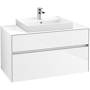 Villeroy & Boch Collaro Villeroy & Boch Collaro C01900DH 100x54.8x50cm, washbasin in the middle, Glossy White