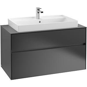 Villeroy & Boch Collaro Villeroy & Boch Collaro C02000PD 100x54.8x50cm, washbasin in the middle, black matt laquer