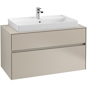 Villeroy & Boch Collaro Villeroy & Boch Collaro C02000VK 100x54.8x50cm, washbasin in the middle, Soft Grey