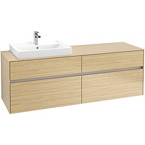 Villeroy & Boch Collaro Villeroy & Boch C02200VJ 160x54.8x50cm, meuble-lavabo gauche, Nordic Oak