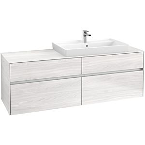 Villeroy & Boch Collaro Villeroy & Boch C02700E8 160x54.8x50cm, lavabo droit, White Wood