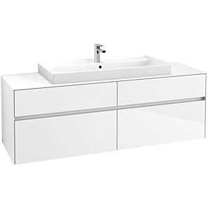 Villeroy & Boch Collaro Villeroy & Boch Collaro C03100DH 160x54.8x50cm, washbasin in the middle, Glossy White