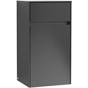 Villeroy & Boch Collaro side cabinet C03200PD 40.4x74.8x34.9cm, hinged left, black matt laquer