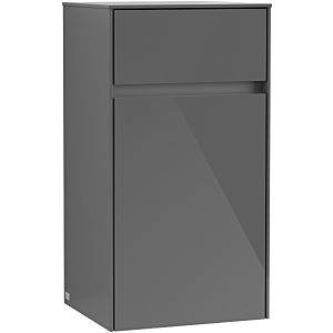 Villeroy & Boch Collaro side cabinet C03201FP 40.4x74.8x34.9cm, hinged on the right, Glossy Grey