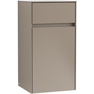Villeroy & Boch Collaro side cabinet C03201VG 40.4x74.8x34.9cm, hinged on the right, Truffle Grey