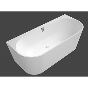 Villeroy and Boch Oberon 2.0 back to wall bathtub 180x80 cm UBQ180OBR9CD00V01 white, with panel