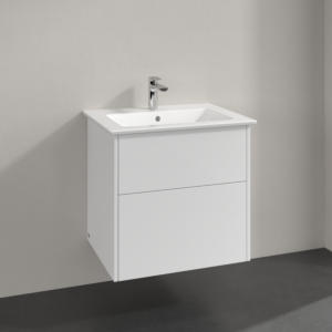 Villeroy & Boch Meuble sous-vasque Finero S00501DHR1 avec lavabo, Glossy White , 801