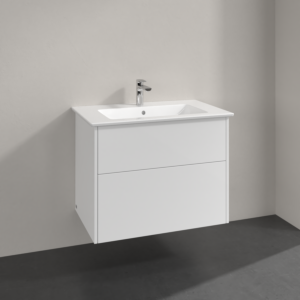 Villeroy & Boch Finero Waschtisch mit Unterschrank 80 cm S00502DHR1  Glossy White, 2 Auszüge