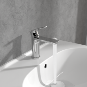 Villeroy and Boch O.novo single lever basin mixer TVW10410311061 without pop-up waste, chrome
