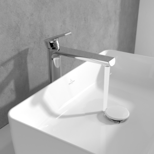 Villeroy and Boch Liberty single lever basin mixer TVW10700400061 raised, without pop-up waste, adjustable aerator, chrome