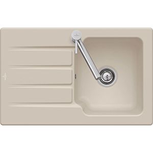 Villeroy and Boch Architectura MetalRim sink 334001KD Fossil, waste set with manual operation